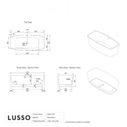 Albert Freestanding Stone Bath 1700mm 9 Albert Freestanding Stone Bath 1700mm -Home Bathroom Shop albert freestanding stone bath 1700mm p14 41699 zoom