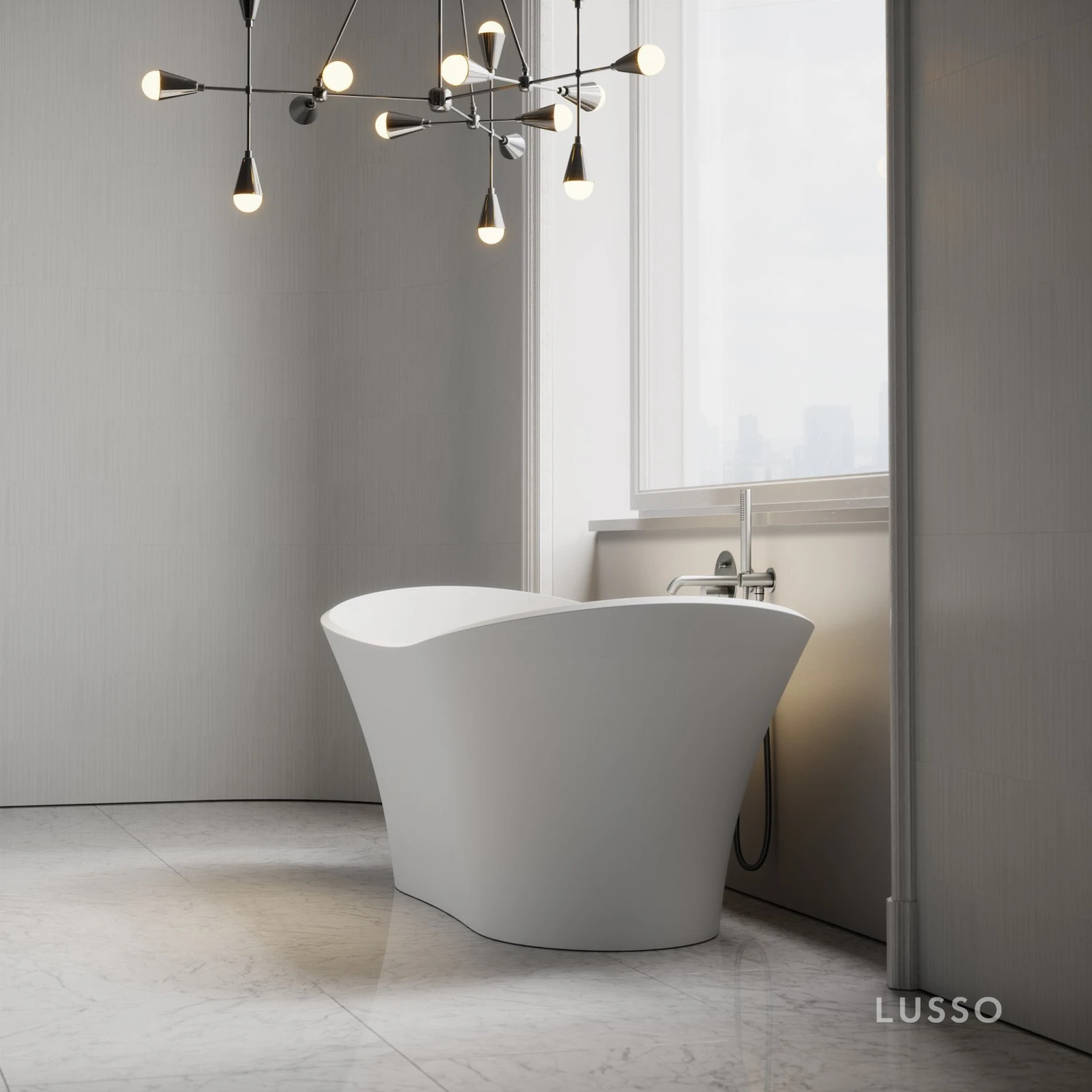 Amalfi Freestanding Stone Bath 1750mm 3 Amalfi Freestanding Stone Bath 1750mm - Image 3