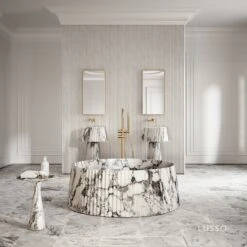 Arabescato Lamp Freestanding Bath 1350mm