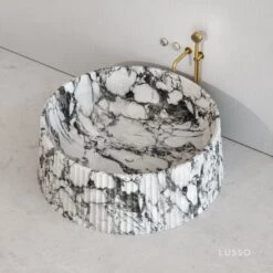 Arabescato Lamp Freestanding Bath 1350mm 7 Arabescato Lamp Freestanding Bath 1350mm -Home Bathroom Shop arabescato lamp freestanding bath 1350mm p6464 39059 zoom