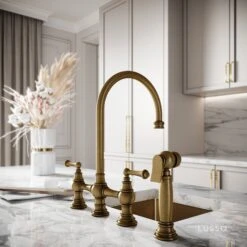 Home Bathroom Shop -Home Bathroom Shop asbury 4 hole traditional kitchen tap aged bronze p5951 36388 zoom