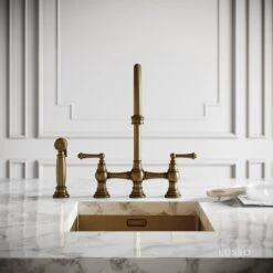 Asbury 4-hole Traditional Kitchen Tap Aged Bronze -Home Bathroom Shop asbury 4 hole traditional kitchen tap aged bronze p5951 36389 zoom