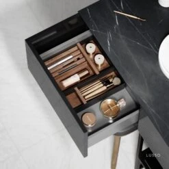 Audemar Vanity Unit With Basin (Black & Porcelain 1600mm) 8 Audemar Vanity Unit With Basin (Black & Porcelain 1600mm) -Home Bathroom Shop audemar vanity unit with basin black porcelain 1600mm p5052 27741 image