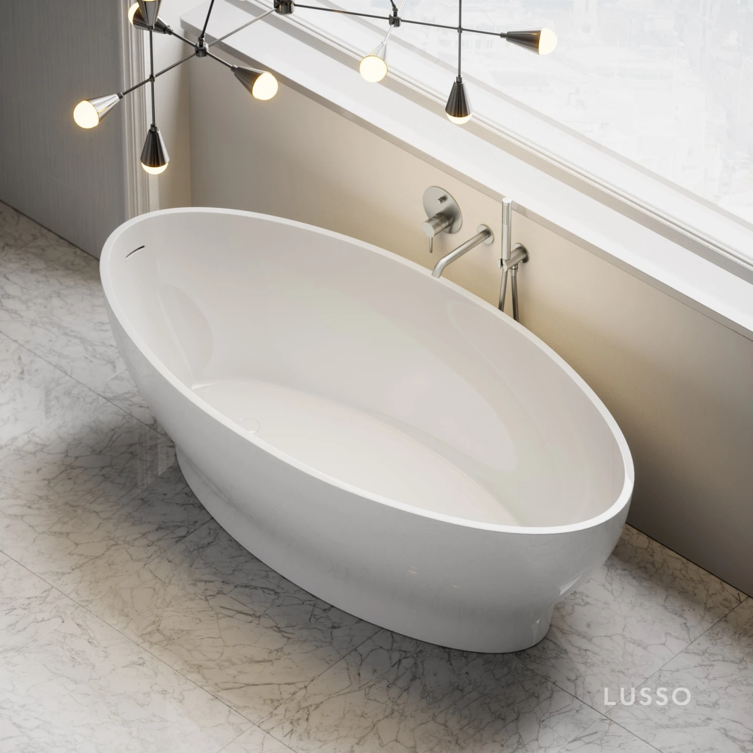 Calice Freestanding Stone Bath 1700mm 4 Calice Freestanding Stone Bath 1700mm - Image 4