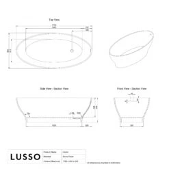 Calice Freestanding Stone Bath 1700mm 9 Calice Freestanding Stone Bath 1700mm -Home Bathroom Shop calice freestanding stone bath 1700mm p2746 41641 zoom