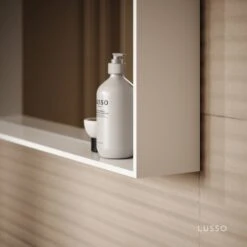 Calvi Stone Resin Shelf Mirror Matte 500mm 6 Calvi Stone Resin Shelf Mirror Matte 500mm -Home Bathroom Shop calvi stone resin shelf mirror matte 500mm p275 45338 zoom