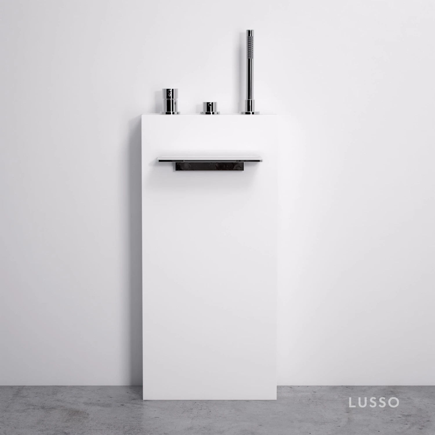 Cascata Stone Resin Floorstanding Waterfall Bath Shower Mixer Tap 1 Cascata Stone Resin Floorstanding Waterfall Bath Shower Mixer Tap