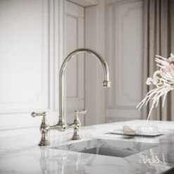 Celeste 2-hole Traditional Kitchen Tap Polished Nickel 8 Celeste 2-hole Traditional Kitchen Tap Polished Nickel -Home Bathroom Shop celeste 2 hole traditional kitchen tap polished nickel p4674 26232 zoom