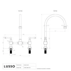 Celeste 2-hole Traditional Kitchen Tap Polished Nickel 9 Celeste 2-hole Traditional Kitchen Tap Polished Nickel -Home Bathroom Shop celeste 2 hole traditional kitchen tap polished nickel p4674 46401 image