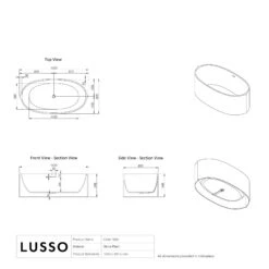 Cielo Freestanding Stone Bath 1620mm 9 Cielo Freestanding Stone Bath 1620mm -Home Bathroom Shop cielo freestanding stone bath 1620mm p469 34882 zoom