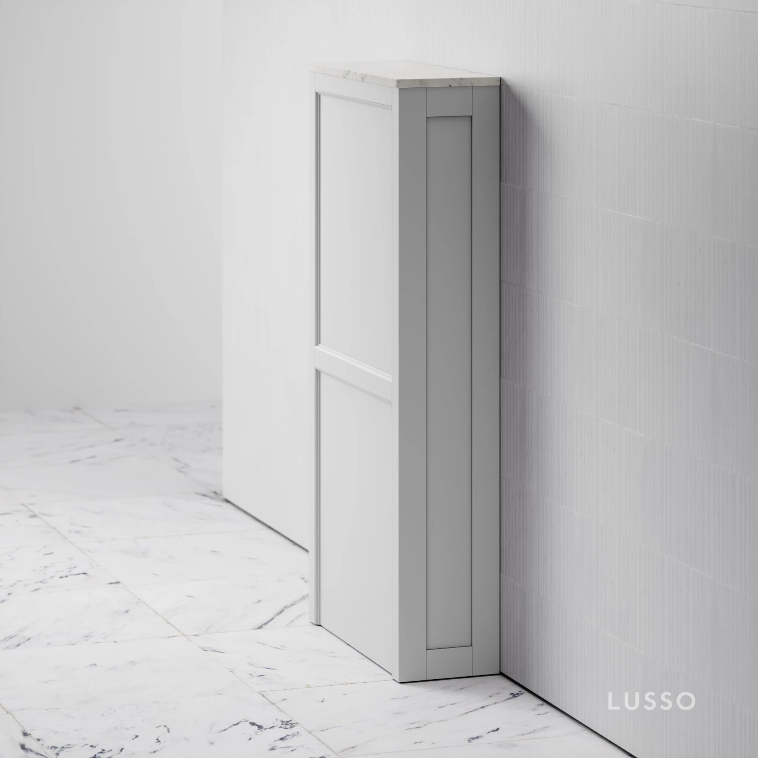 Claridge Velvet Matte White WC Cistern Housing 3 Claridge Velvet Matte White WC Cistern Housing - Image 3