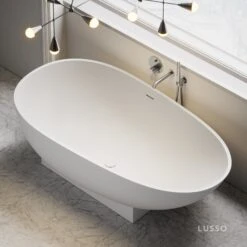 New Products -Home Bathroom Shop cocoon freestanding stone bath 1800mm p24 17453 zoom
