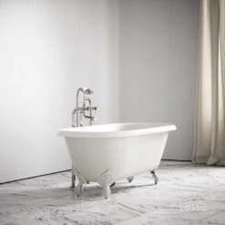 Home Bathroom Shop -Home Bathroom Shop connaught matte cream roll top cast iron bath 1675mm p3829 20847 zoom