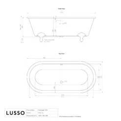Connaught Matte Cream Roll Top Cast Iron Bath 1675mm 9 Connaught Matte Cream Roll Top Cast Iron Bath 1675mm -Home Bathroom Shop connaught matte cream roll top cast iron bath 1675mm p3829 35096 zoom