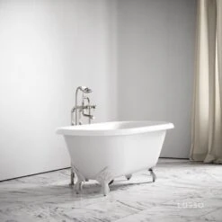 Home Bathroom Shop -Home Bathroom Shop connaught matte white roll top cast iron bath 1675mm p3819 20843 zoom