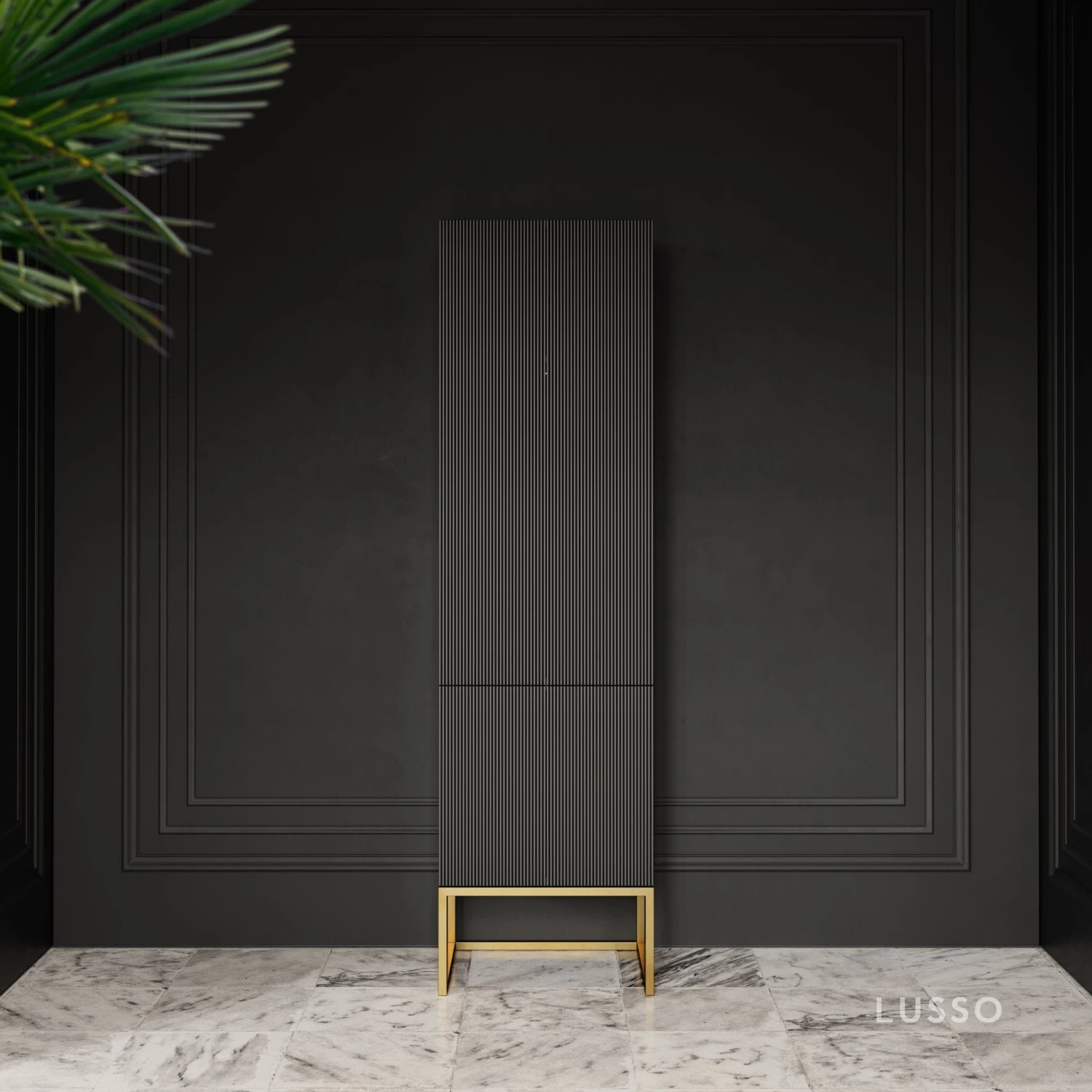 Couture Beauty Storage Cabinet Matte Black 500mm 4 Couture Beauty Storage Cabinet Matte Black 500mm - Image 4