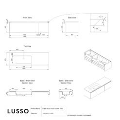 Cubik White Wood Grain Vanity Unit 1500mm 13 Cubik White Wood Grain Vanity Unit 1500mm -Home Bathroom Shop cubik white wood grain vanity unit 1500mm p6602 41798 zoom