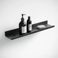 Designo Matte Black Floating Bathroom Shelf 600mm 8 Designo Matte Black Floating Bathroom Shelf 600mm -Home Bathroom Shop designo matte black floating bathroom shelf 600mm p1588 9422 zoom