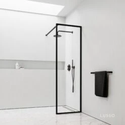 Designo Matte Black Shower Screen (All Sizes)