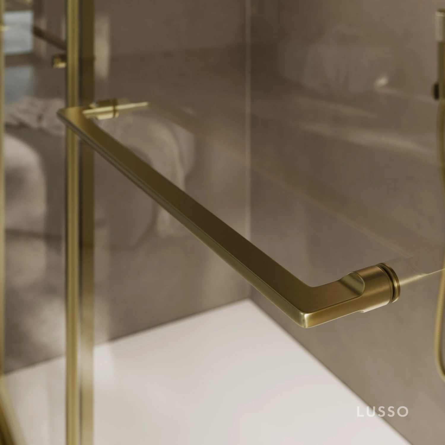 Dolce Brushed Gold Sliding Door With Soft Close (All Sizes) 3 Dolce Brushed Gold Sliding Door With Soft Close (All Sizes) - Image 3