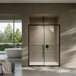 Dolce Matte Black Sliding Door With Soft Close (All Sizes)