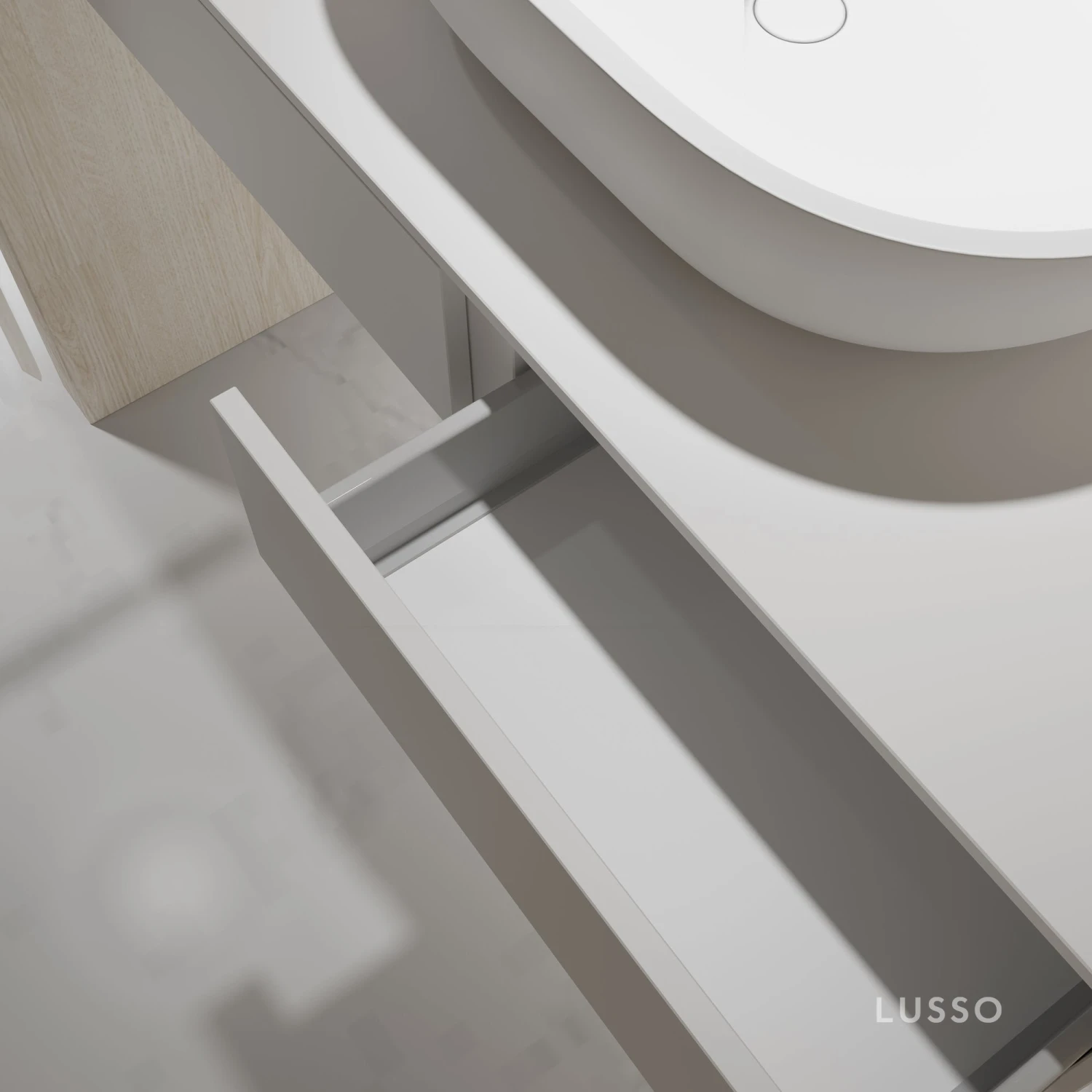 Edge Wall Hung Vanity Drawer Unit 1000mm 2 Edge Wall Hung Vanity Drawer Unit 1000mm - Image 2