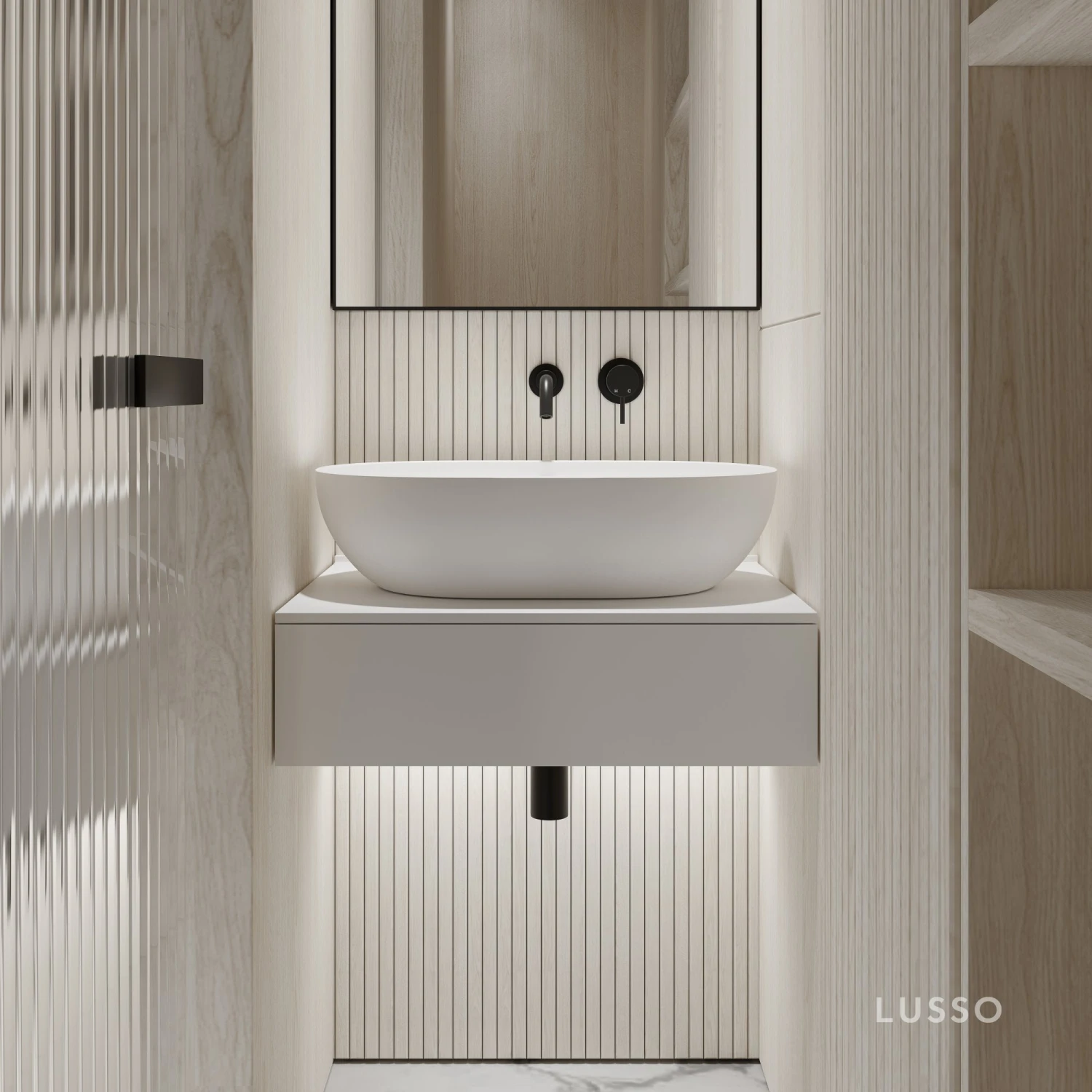 Edge Wall Hung Vanity Drawer Unit 600mm 1 Edge Wall Hung Vanity Drawer Unit 600mm