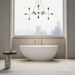 Home Bathroom Shop 5 Egg Shell Freestanding Mini Stone Bath 1500mm