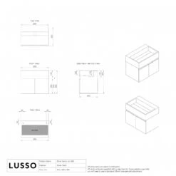 Ethos Vanity Unit With Stone Basin (Matte White 600mm) -Home Bathroom Shop ethos vanity unit with stone basin matte white 600mm p2014 44325 zoom