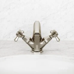 Eton Polished Nickel Basin Mixer Tap