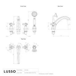 Eton Polished Nickel Deck Mounted Bath Shower Tap 5 Eton Polished Nickel Deck Mounted Bath Shower Tap -Home Bathroom Shop eton polished nickel deck mounted bath shower tap p3875 35820 zoom