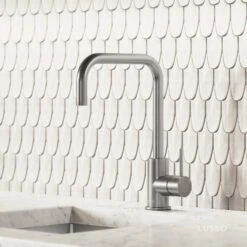 Flow Brushed Stainless Single Lever Kitchen Mixer Tap