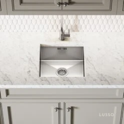 Flow Brushed Stainless Single Lever Kitchen Mixer Tap -Home Bathroom Shop flow brushed stainless single lever kitchen mixer tap p1242 36883 zoom