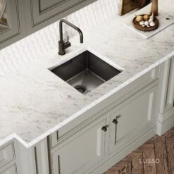 Flow Matte Black Single Lever Kitchen Mixer Tap 9 Flow Matte Black Single Lever Kitchen Mixer Tap -Home Bathroom Shop flow matte black single lever kitchen mixer tap p1243 36892 zoom