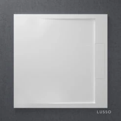 Infinity Stone Resin Shower Tray & Waste Matte White (ALL SIZES)