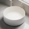 Jadore III Freestanding Fluted Stone Bath Matte Finish 1500mm