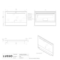 Levante Matte Black Mirror With Natural White LED Light And Demister 1200mm -Home Bathroom Shop levante matte black mirror with natural white led light and demister 1200mm p6480 39858 zoom