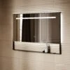 Levante Matte Black Mirror With Natural White LED Light And Demister 1200mm