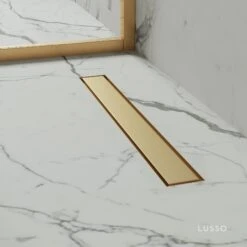 Linear Wet Room Walk In Shower Tray Kit + Tanking Kit + Brushed Gold Waste Kit 8 Linear Wet Room Walk In Shower Tray Kit + Tanking Kit + Brushed Gold Waste Kit -Home Bathroom Shop linear wet room walk in shower tray kit tanking kit brushed gold waste kit p5167 31547 zoom