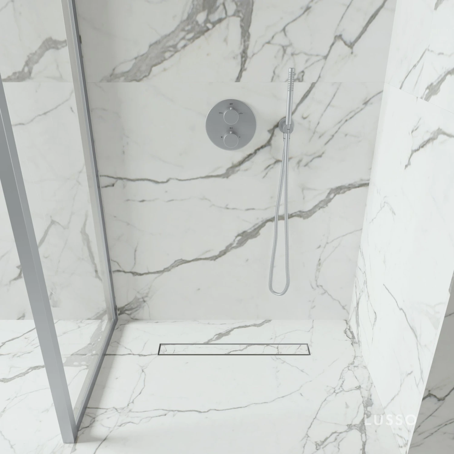 Linear Wet Room Walk In Shower Tray Kit + Tanking Kit + Brushed Stainless Waste Kit 2 Linear Wet Room Walk In Shower Tray Kit + Tanking Kit + Brushed Stainless Waste Kit - Image 2