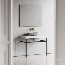 Lomazzo Countertop Vanity Unit Carrara Marble 1000mm 6 Lomazzo Countertop Vanity Unit Carrara Marble 1000mm -Home Bathroom Shop lomazzo countertop vanity unit carrara marble 1000mm p4925 26623 image