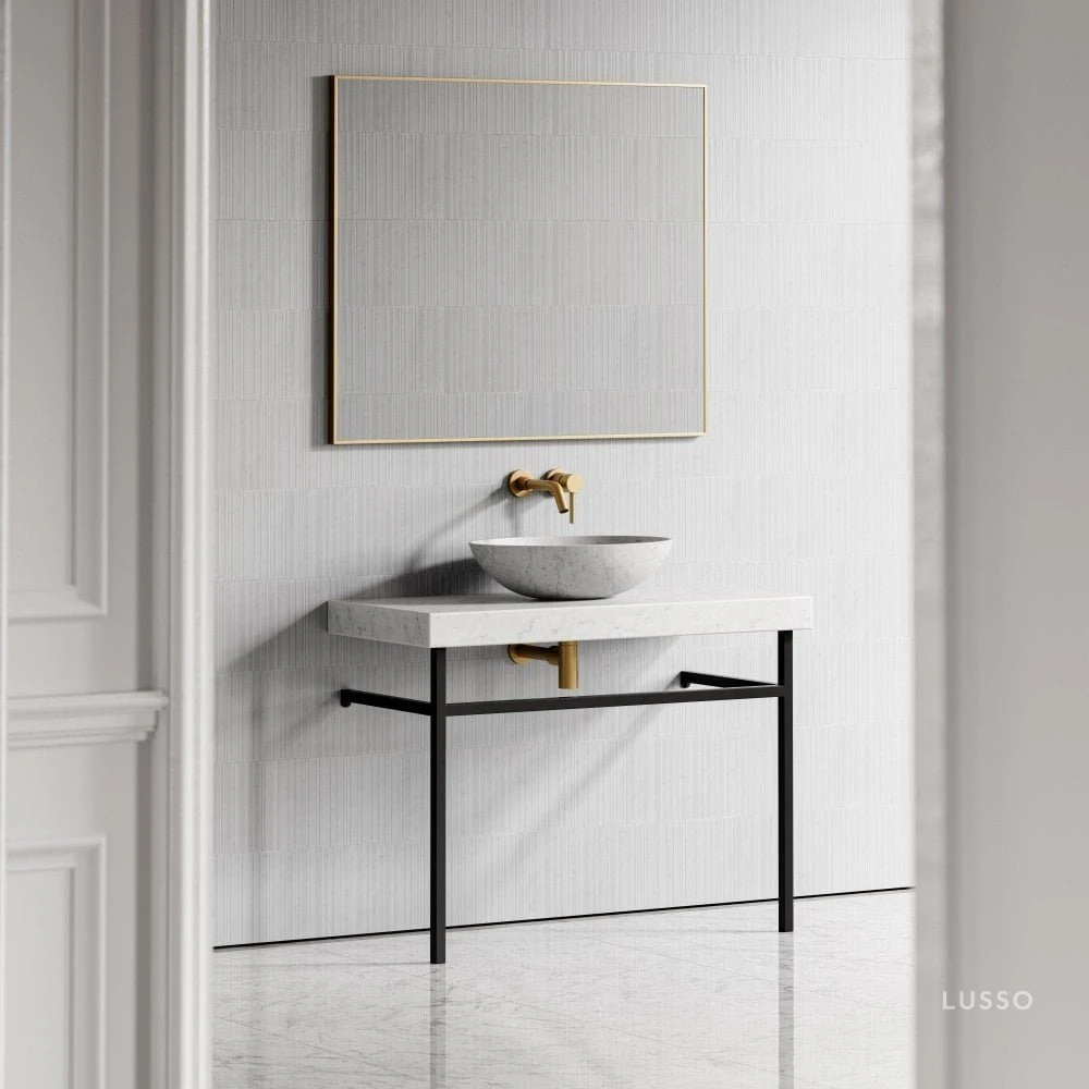 Lomazzo Countertop Vanity Unit Carrara Marble 1000mm 3 Lomazzo Countertop Vanity Unit Carrara Marble 1000mm - Image 3