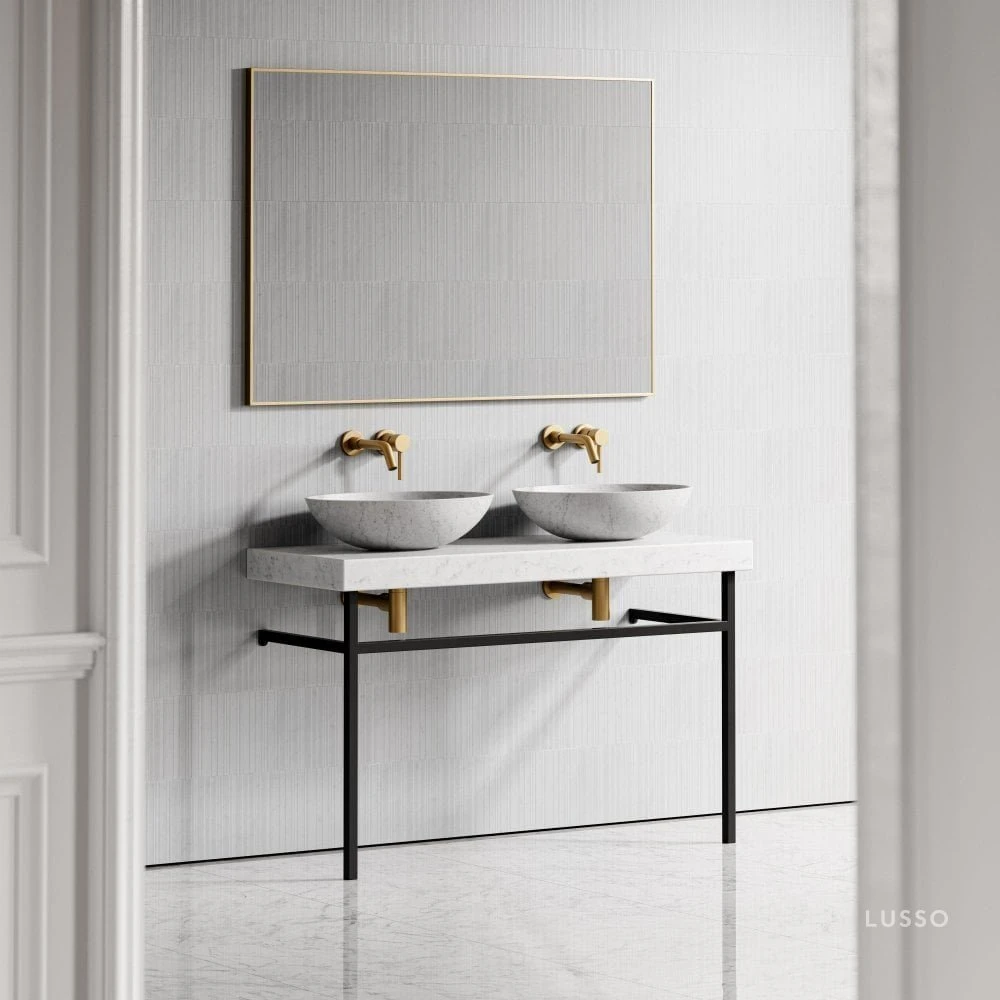 Lomazzo Countertop Vanity Unit Carrara Marble 1200mm 3 Lomazzo Countertop Vanity Unit Carrara Marble 1200mm - Image 3