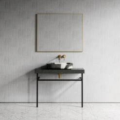 Lomazzo Countertop Vanity Unit Panda Marble 1000mm