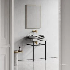 Lomazzo Countertop Vanity Unit Panda Marble 600mm 12 Lomazzo Countertop Vanity Unit Panda Marble 600mm -Home Bathroom Shop lomazzo countertop vanity unit panda marble 600mm p4928 26633 image