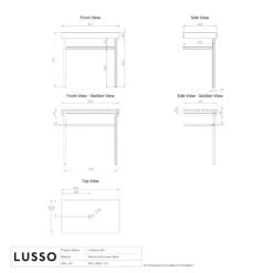 Lomazzo Gold Countertop Vanity Unit Panda Marble 800mm -Home Bathroom Shop lomazzo gold countertop vanity unit panda marble 800mm p5636 35961 zoom