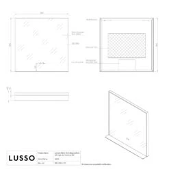 Lumiere Matte Black Mirror With Natural White LED Light And Demister 800mm -Home Bathroom Shop lumiere matte black mirror with natural white led light and demister 800mm p6484 39861 zoom