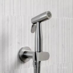Lusso Brushed Stainless Temperature Control Douche Shower Spray Kit
