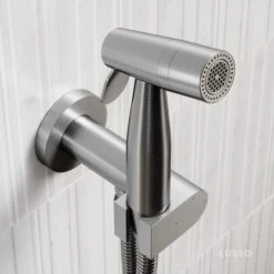 Lusso Brushed Stainless Temperature Control Douche Shower Spray Kit 6 Lusso Brushed Stainless Temperature Control Douche Shower Spray Kit -Home Bathroom Shop lusso brushed stainless temperature control douche shower spray kit p6316 44982 zoom
