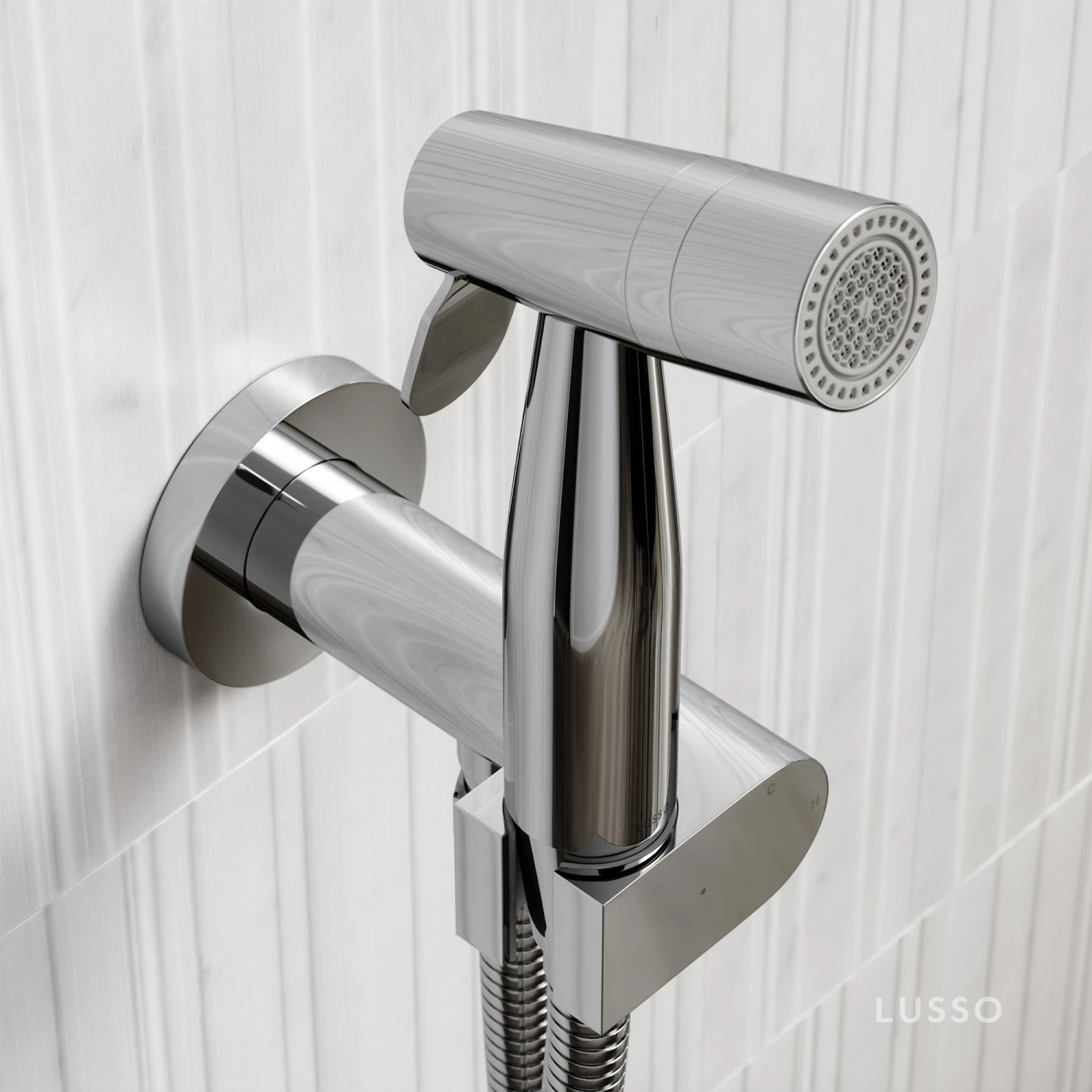 Lusso Chrome Temperature Control Douche Shower Spray Kit 3 Lusso Chrome Temperature Control Douche Shower Spray Kit - Image 3